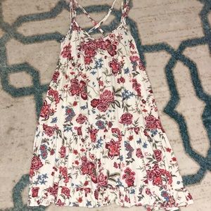 Floral cross back dress